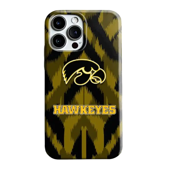 iowa hawkeyes chevron zigzag black phone case best selling