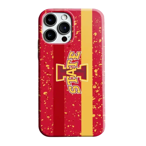 iowa state cyclones textured stripe red phone case best selling