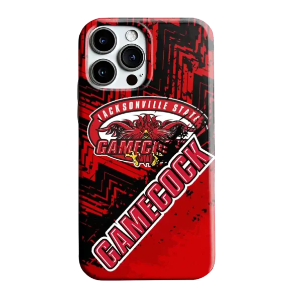 jacksonville state gamecocks abstract zigzag red phone case best selling