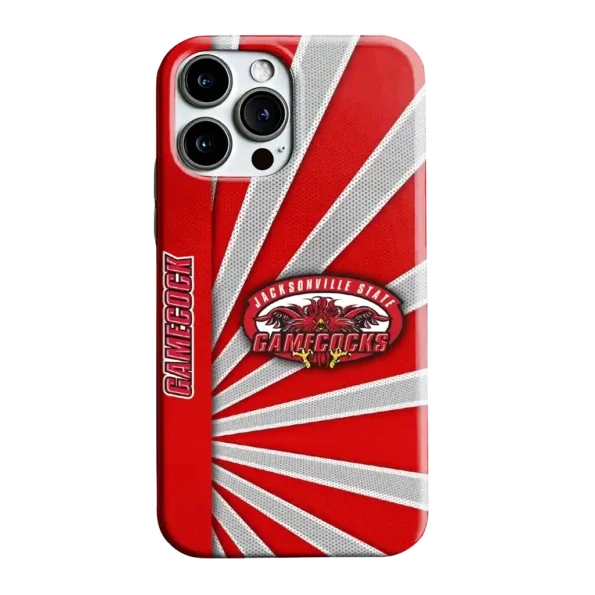 jacksonville state gamecocks sunburst rays red phone case best selling