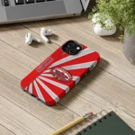jacksonville-state-gamecocks-sunburst-rays-red-phone-case-best-selling.webp
