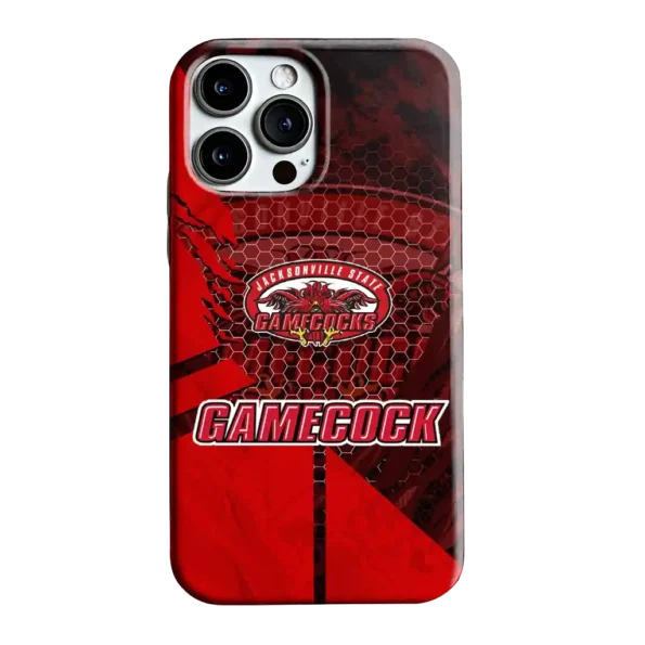 jacksonville state gamecocks web overlay red phone case best selling