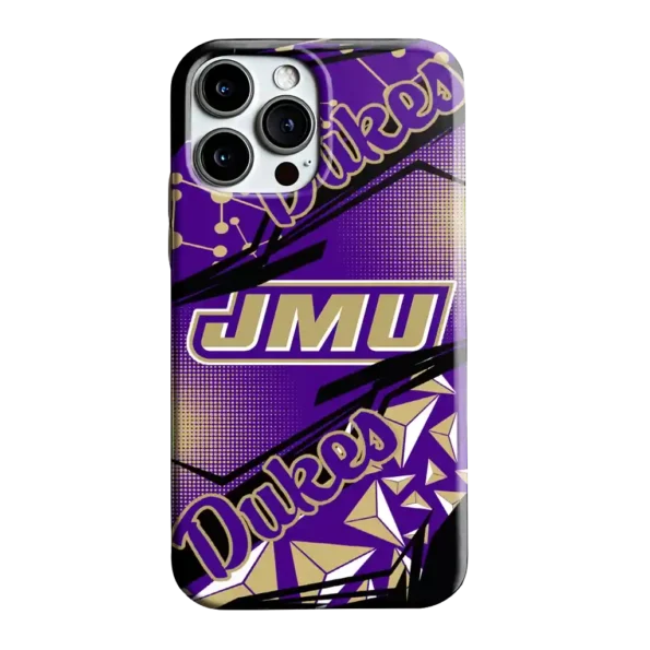 james madison dukes jagged flash purple black phone case best selling