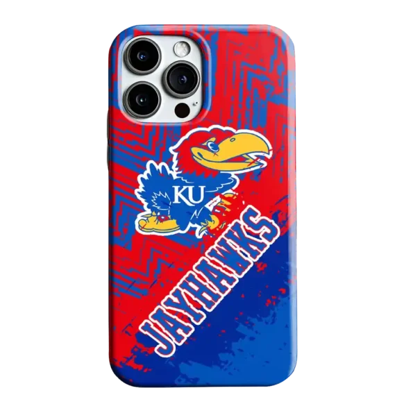 kansas jayhawks abstract zigzag blue phone case best selling
