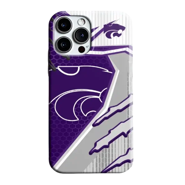 kansas state wildcats armor streaks purple phone case best selling