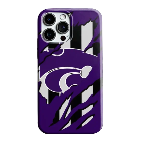 kansas state wildcats claw scar purple black phone case best selling