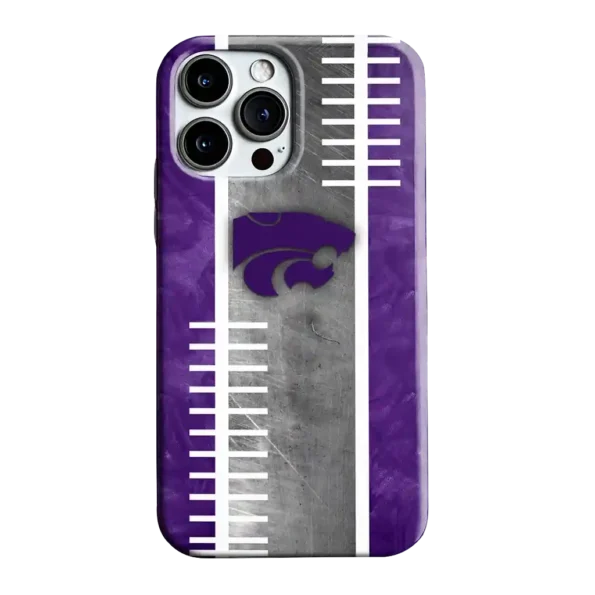 kansas state wildcats yard markers purple gray phone case best selling