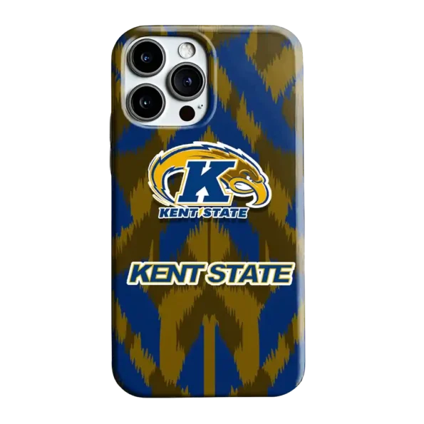 kent state golden flashes chevron zigzag navy blue phone case best selling