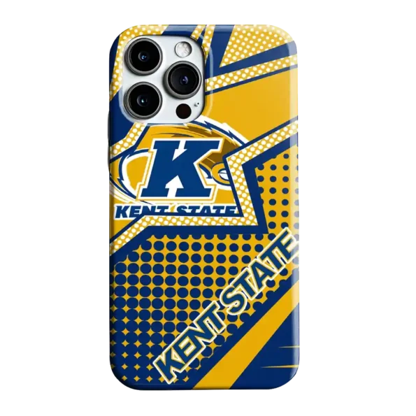 kent state golden flashes star outline navy blue phone case best selling