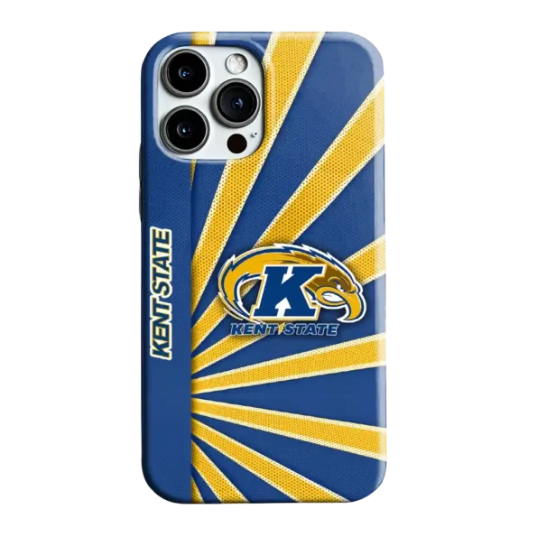 kent state golden flashes sunburst rays navy blue phone case best selling