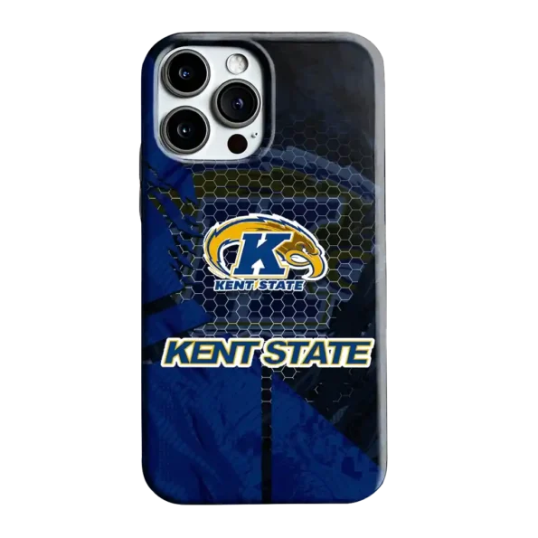 kent state golden flashes web overlay navy blue phone case best selling