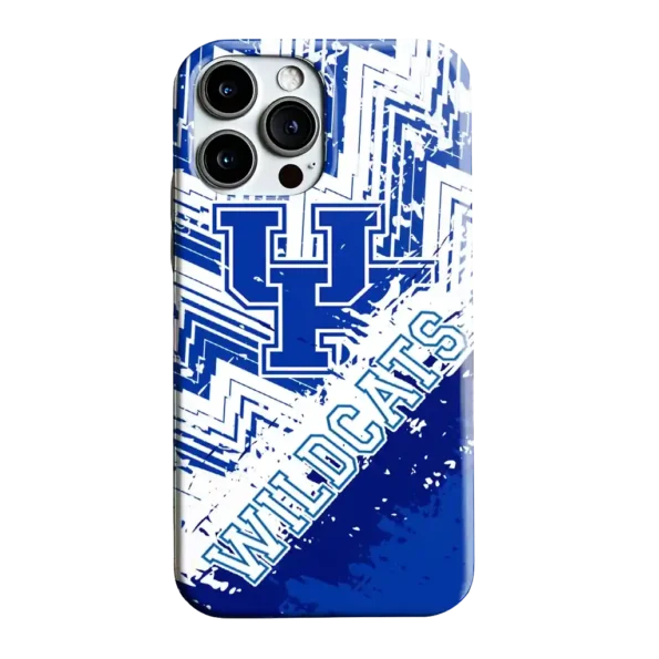 kentucky wildcats abstract zigzag blue phone case best selling