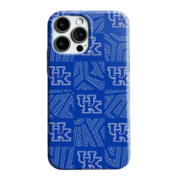 kentucky wildcats chevron squares blue phone case best selling