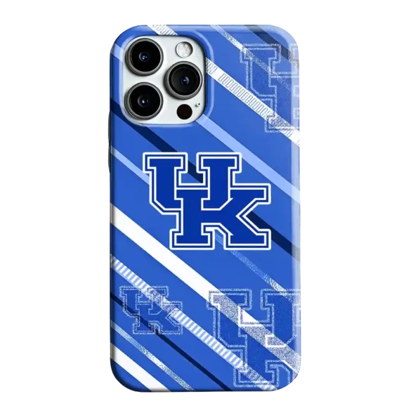 kentucky wildcats linear stripes blue phone case best selling
