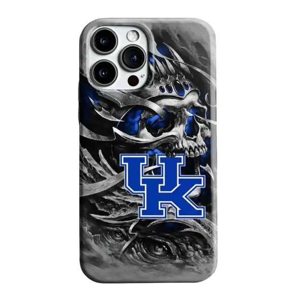 kentucky wildcats skull blades blue gray phone case best selling