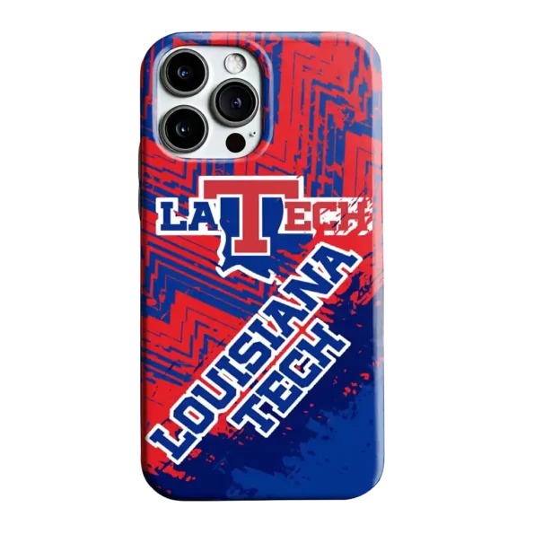 la tech abstract zigzag blue phone case best selling