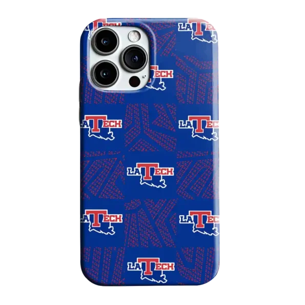 la tech chevron squares blue phone case best selling