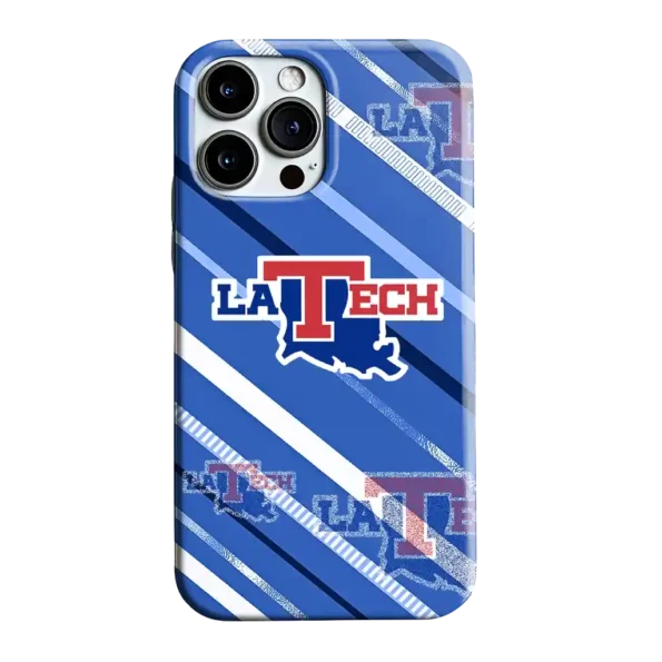 la tech linear stripes blue phone case best selling