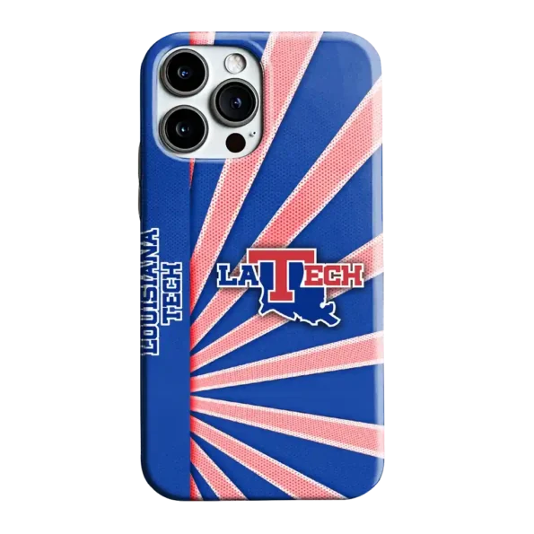 la tech sunburst rays blue phone case best selling