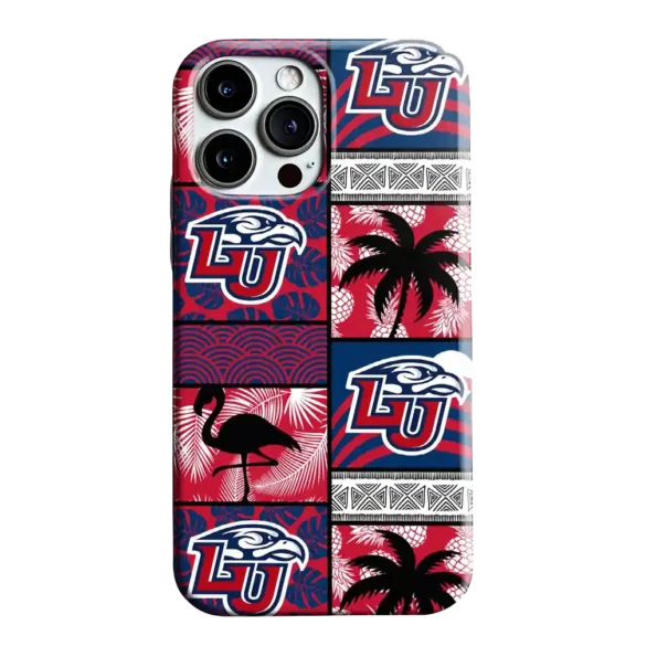 liberty flames flamingo palm trees red phone case best selling