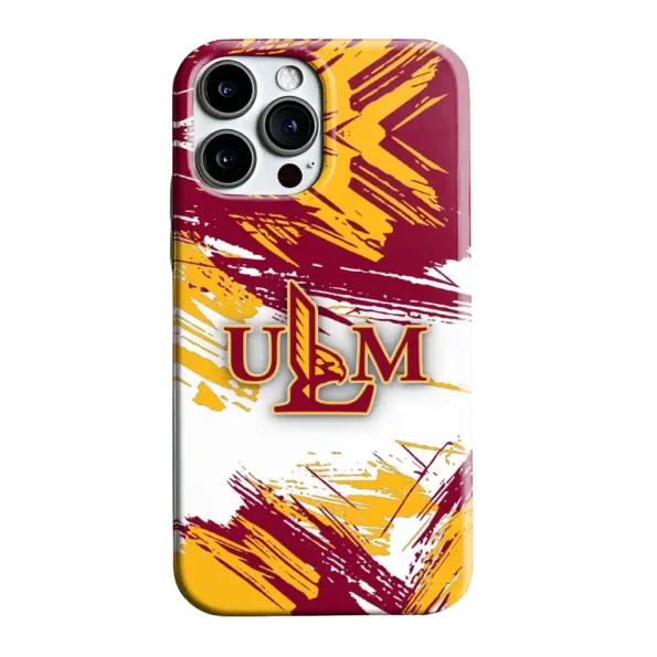 louisiana monroe warhawks brushstroke clash red white phone case best selling