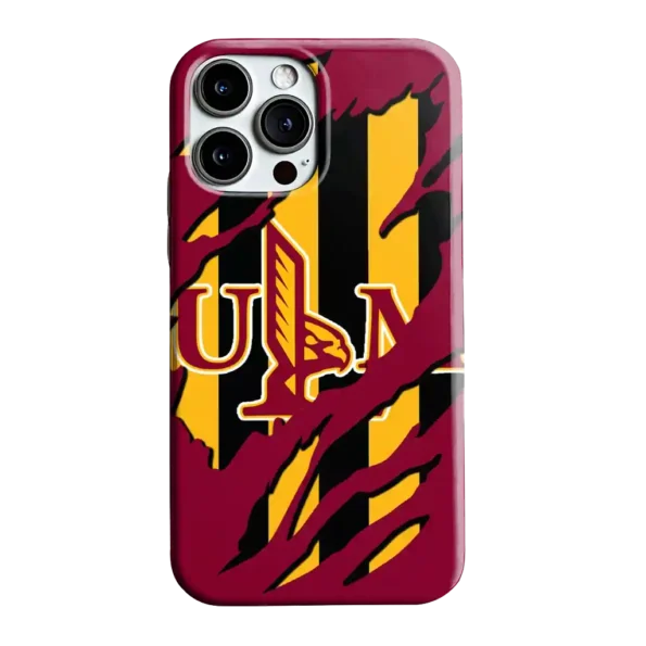 louisiana monroe warhawks claw scar red black phone case best selling