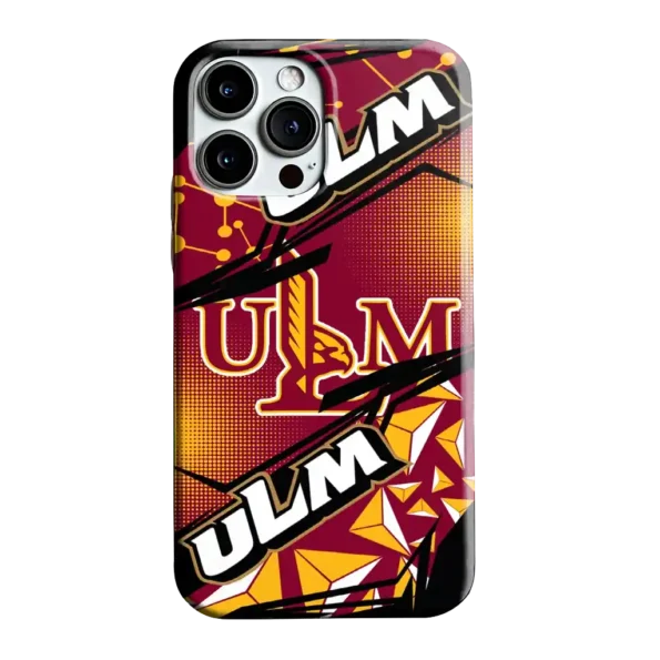 louisiana monroe warhawks jagged flash red black phone case best selling