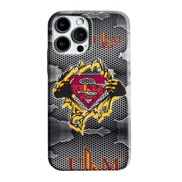 louisiana monroe warhawks superman emblem burst gray phone case best selling