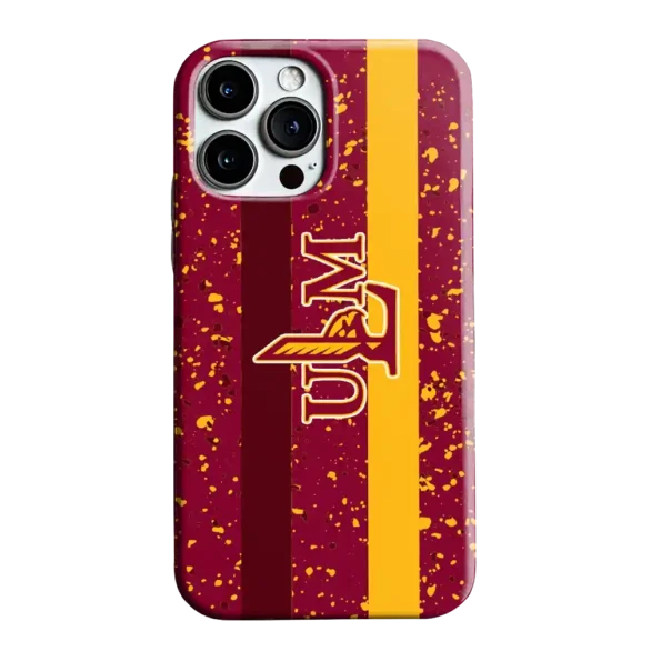 louisiana monroe warhawks textured stripe red phone case best selling