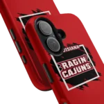 louisiana-ragin-cajuns-brush-square-red-phone-case-best-selling.webp