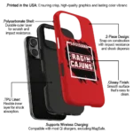 louisiana-ragin-cajuns-brush-square-red-phone-case-best-selling.webp
