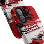 louisiana-ragin-cajuns-brushstroke-clash-red-white-phone-case-best-selling.webp