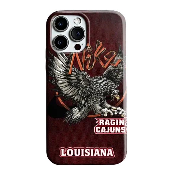 louisiana ragin cajuns eagle soar red phone case best selling