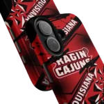 louisiana-ragin-cajuns-jagged-flash-red-black-phone-case-best-selling.webp