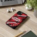 louisiana-ragin-cajuns-jagged-flash-red-black-phone-case-best-selling.webp