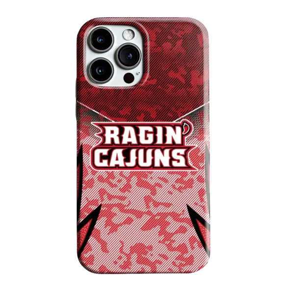 louisiana ragin cajuns striped overlay red phone case best selling