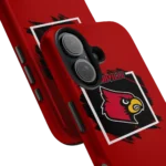 louisville-cardinals-brush-square-red-phone-case-best-selling.webp