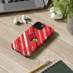 louisville-cardinals-linear-stripes-red-phone-case-best-selling.webp