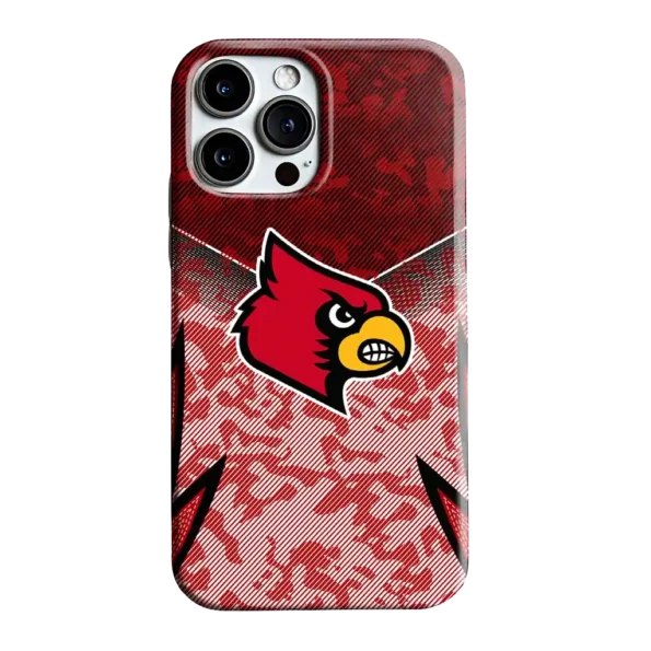 louisville cardinals striped overlay red phone case best selling