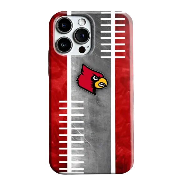 louisville cardinals yard markers red gray phone case best selling
