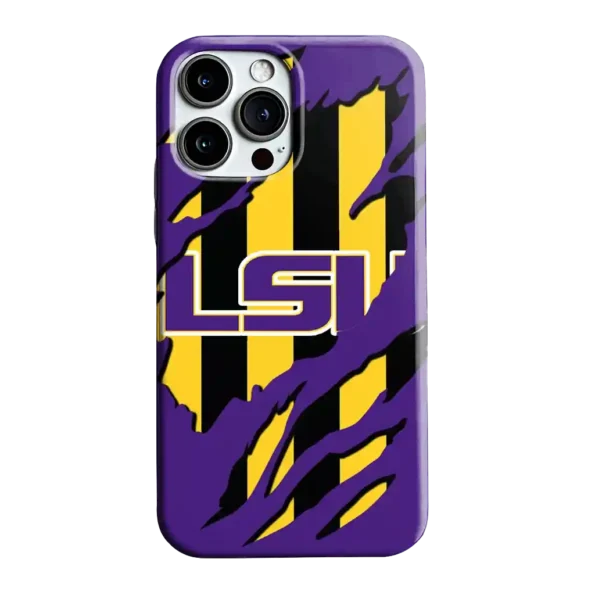 lsu tigers claw scar purple black phone case best selling