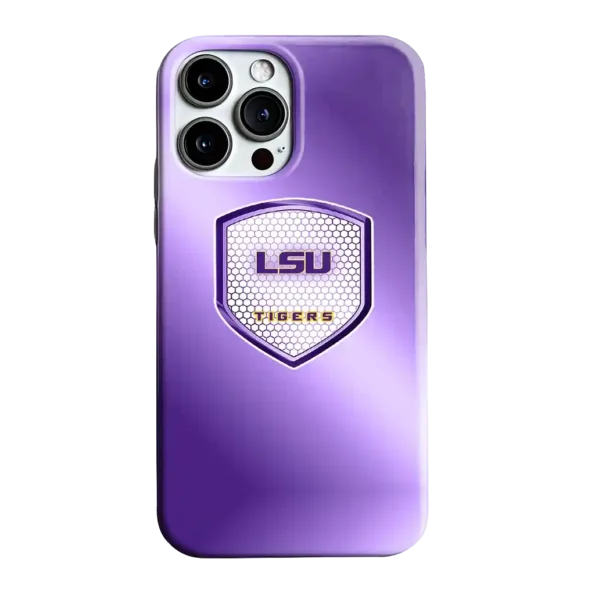lsu tigers shield mesh purple phone case best selling
