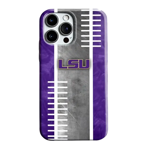 lsu tigers yard markers purple gray phone case best selling