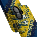 marquette-golden-eagles-abstract-zigzag-blue-phone-case-best-selling.webp