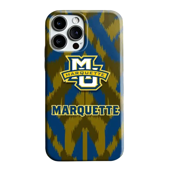 marquette golden eagles chevron zigzag blue phone case best selling