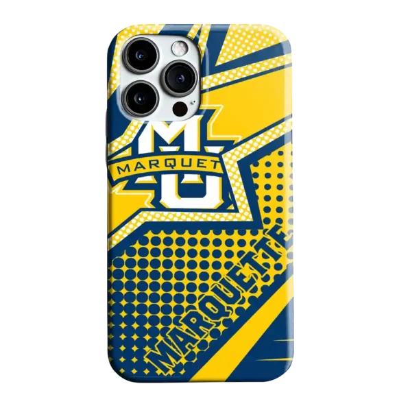 marquette golden eagles star outline blue phone case best selling