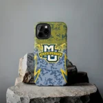 marquette-golden-eagles-striped-overlay-blue-phone-case-best-selling.webp