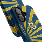 marquette-golden-eagles-sunburst-rays-blue-phone-case-best-selling.webp