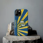 marquette-golden-eagles-sunburst-rays-blue-phone-case-best-selling.webp