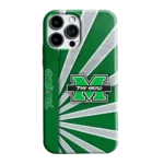 marshall-thundering-herd-sunburst-rays-green-phone-case-best-selling.webp